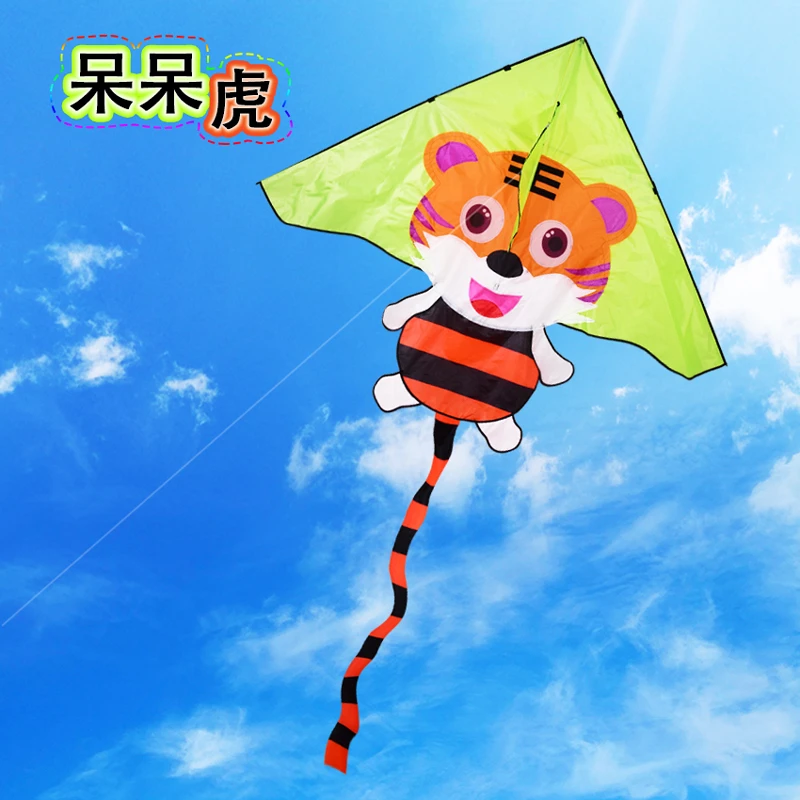 潍坊2024新款萌虎风筝大型高档成人好飞微风易飞卡通儿童虎风筝