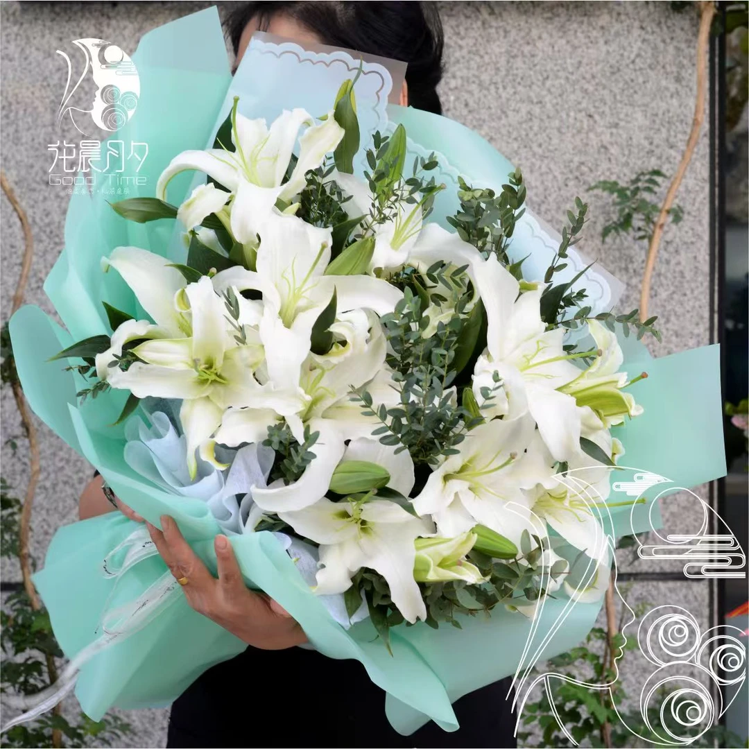同城配送【生日花束闺蜜】百合花束