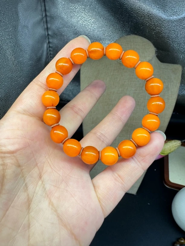 黄色单圈手串 e360