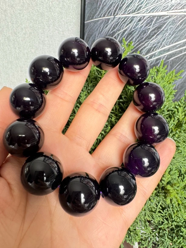 紫龙醇圣吉推荐 紫色手串 F080