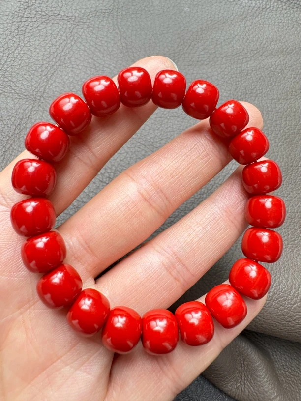 大圣3号 红色老行手串 F095
