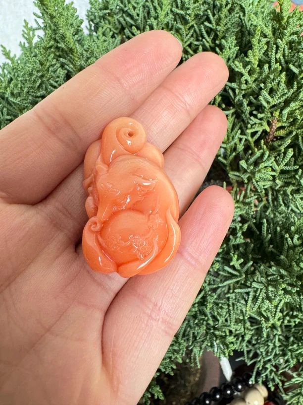 大圣3号 凤凰粉九尾狐 吊坠 F215