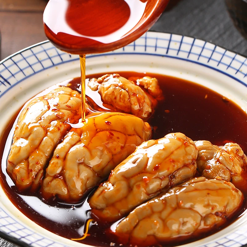 四川特产猪脑花自贡网红熟食即食方便零食酱香麻辣