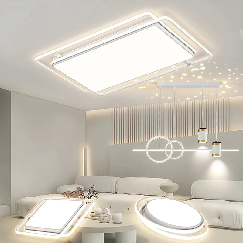 客厅灯现代简约大气家用客厅主灯套餐灯具吸顶灯广东中山卧室灯