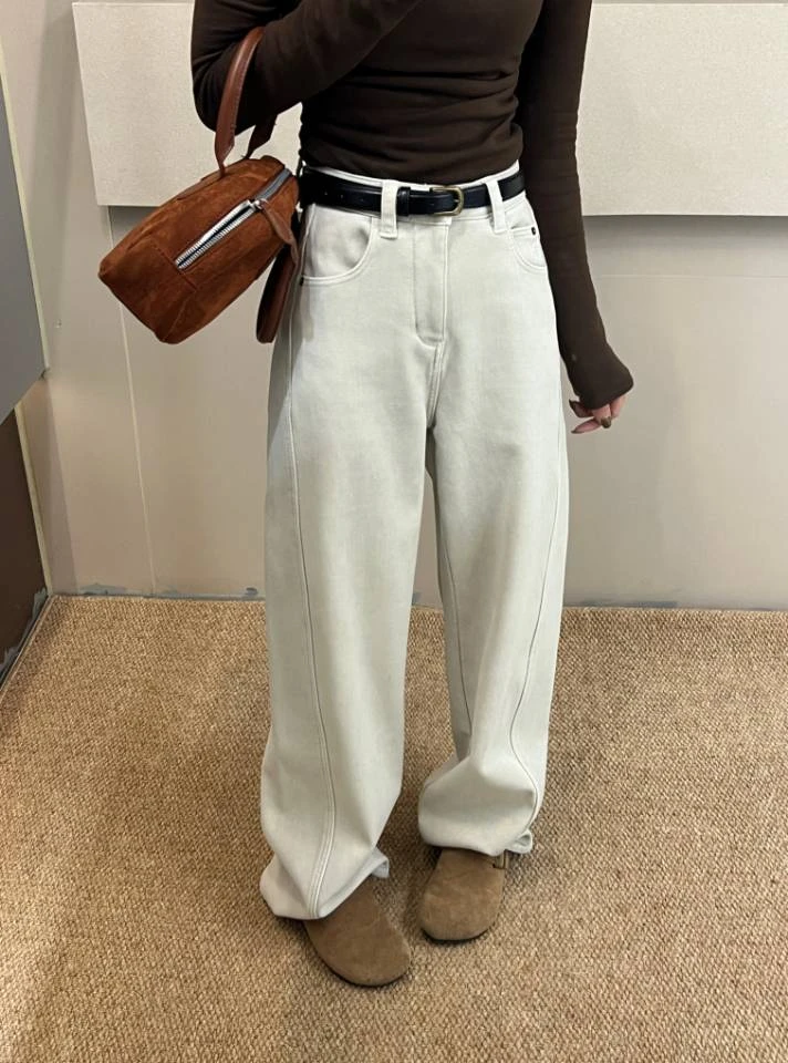 经典百搭时尚舒适显瘦加厚加绒复合一体绒弯刀直筒裤6639系列款