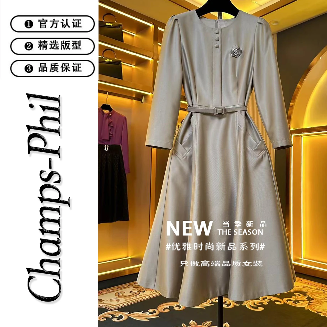 原创设计小黑裙高端时尚礼服裙高级显瘦连衣裙气质轻奢女装-83021