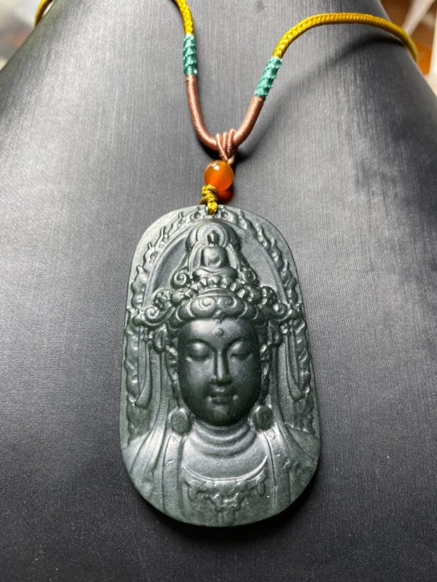 0148天然和田玉珠宝带绳，多样性发一个