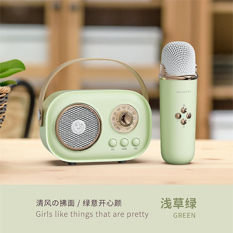 儿童礼物练歌唱歌便捷式蓝牙音响家用无线麦户外唱歌音箱迷你网红