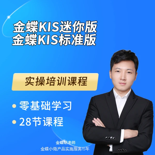 金蝶KIS迷你版标准版培训课程