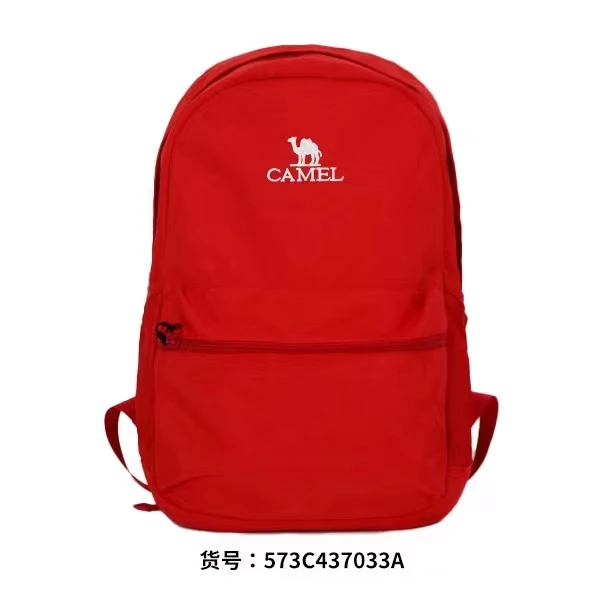红色双肩包