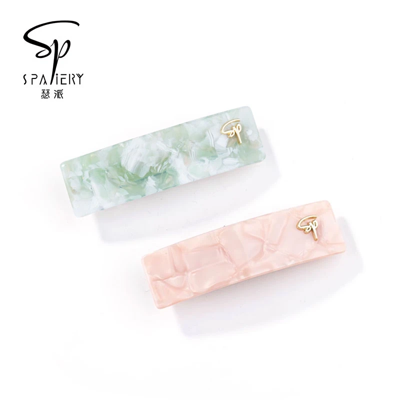 瑟派spaiery精致弹簧夹发夹女后脑勺发卡一字夹头饰顶夹半扎横夹
