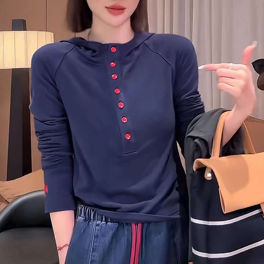 又酷又飒的早秋ootd卫衣爆款2025年新款宽松上衣女韩版慵懒风长袖