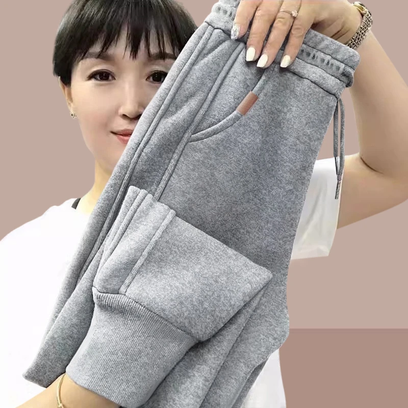 矮个子九分裤女上档次裤子女款爆款2025新款宽松休闲裤灰色哈伦裤