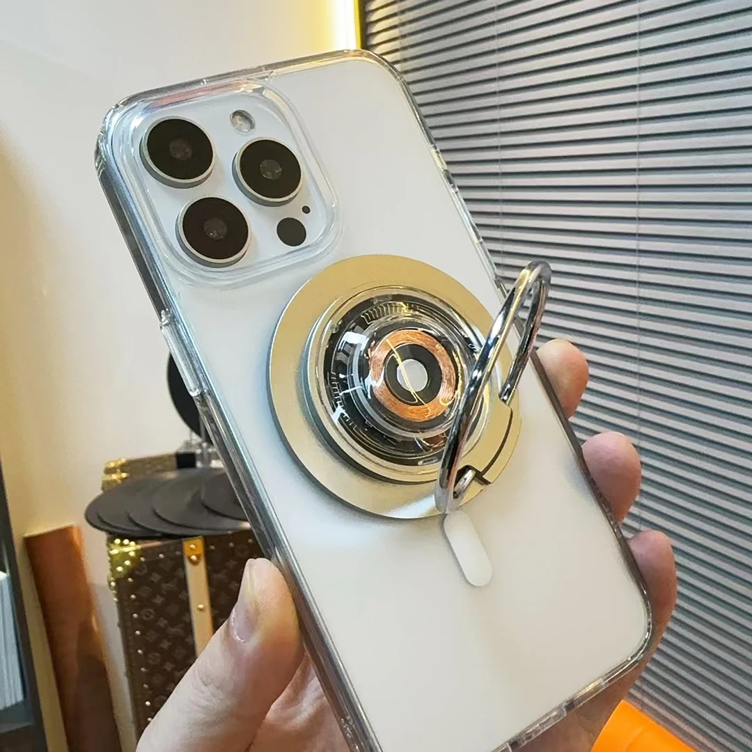 【极客风指环】指环磁吸无线充苹果华为手机适用指环支架无线充电器