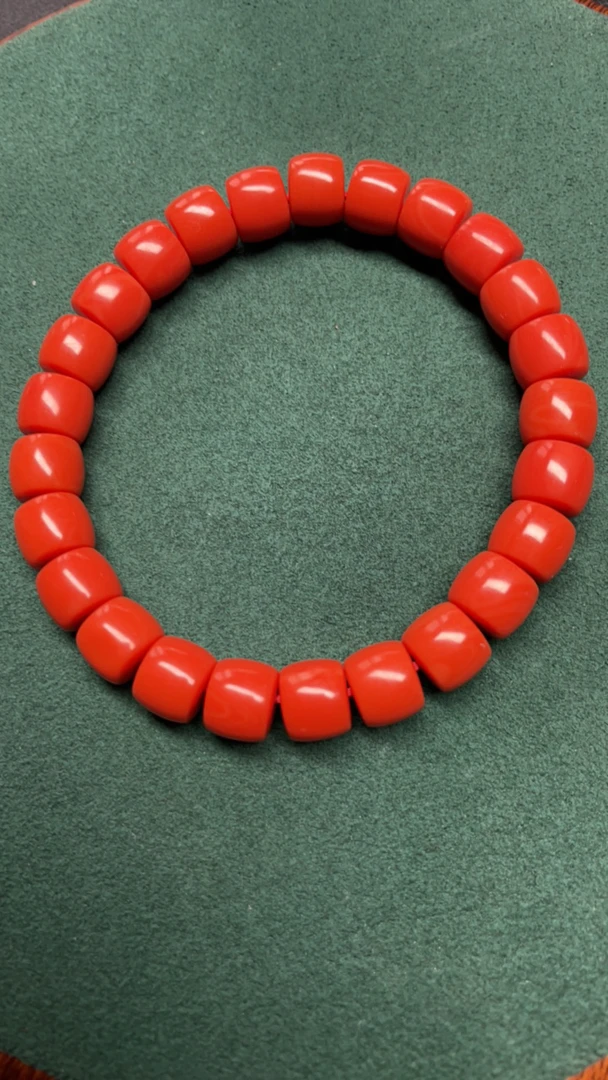 91号9mm莫色老形直切珠手串