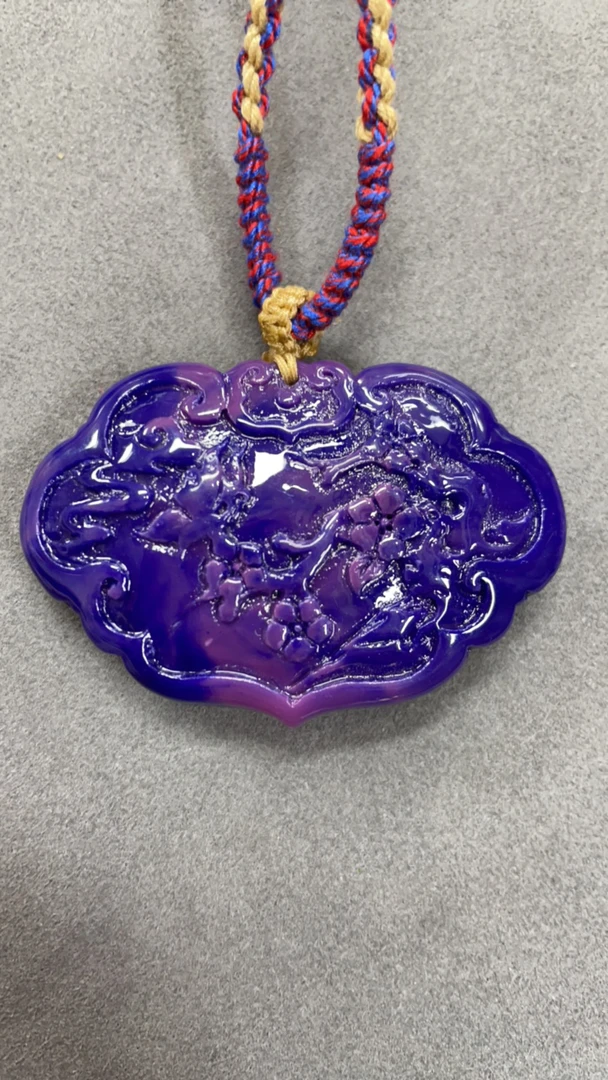 502号精品蓝色平安扣吊坠