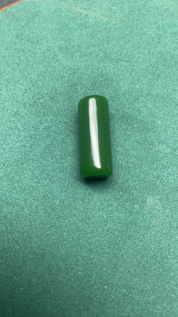 L343号菠菜绿色圆形小印章