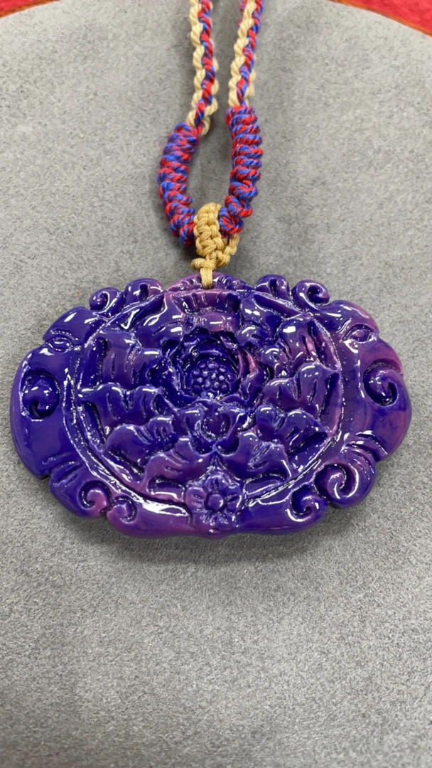 501号精品蓝色平安扣吊坠