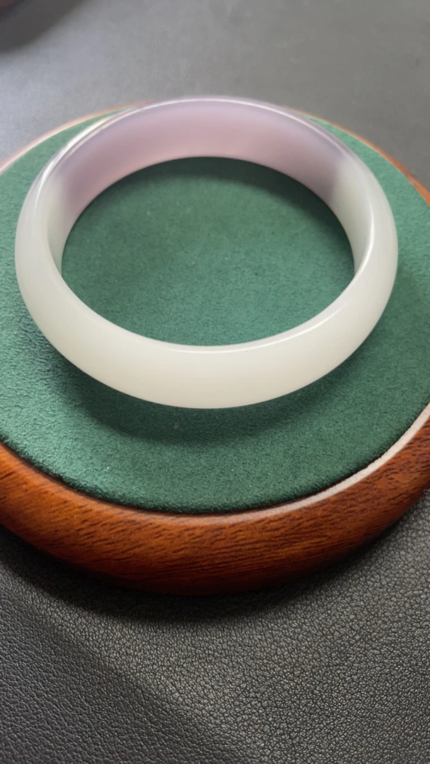 023号紫色半山水双色正圈手镯