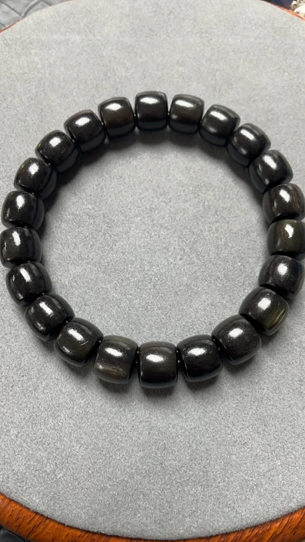 324号10mm黑色直切手串