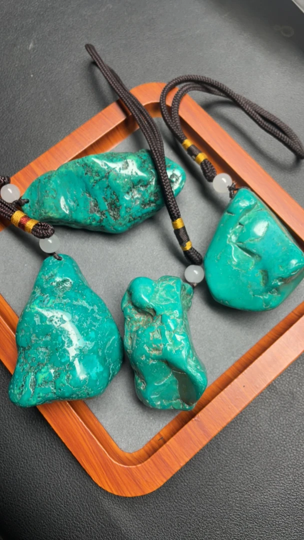 259号绿色琉璃手把件多样性组合随机发一