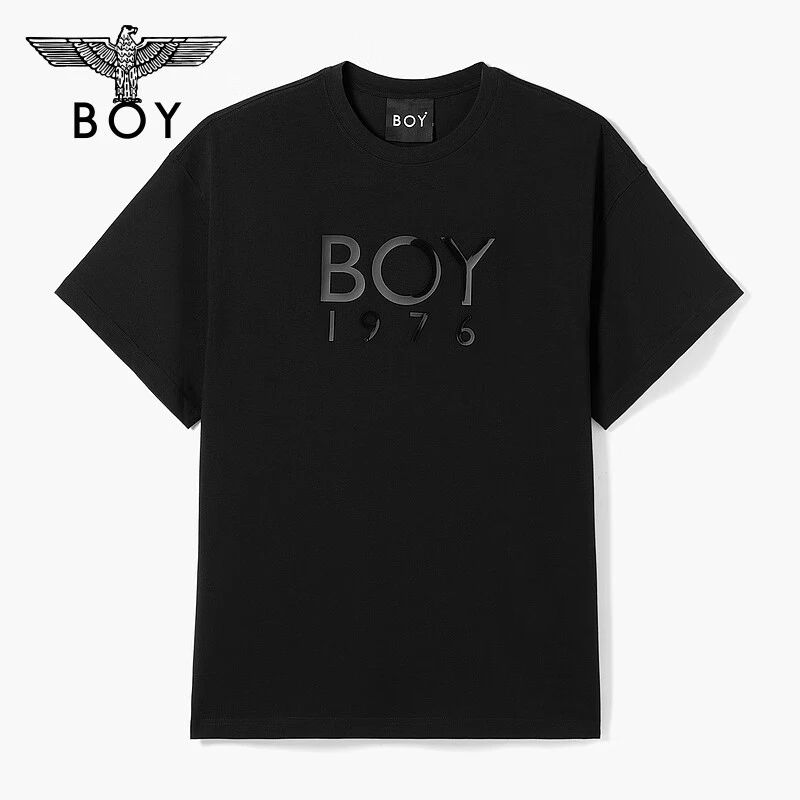 BOY男女同款新款时尚高级款百搭潮牌经典针织短袖T恤N01801