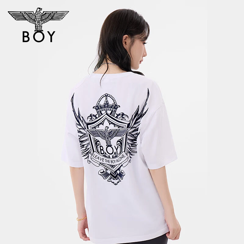 BOY LONDON中性款时尚潮流百搭通勤针织短袖T恤N01167