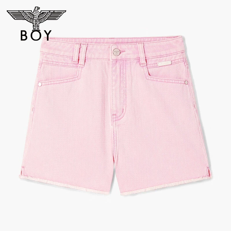 BOY LONDON女款时尚潮流百搭通勤牛仔短裤W53001
