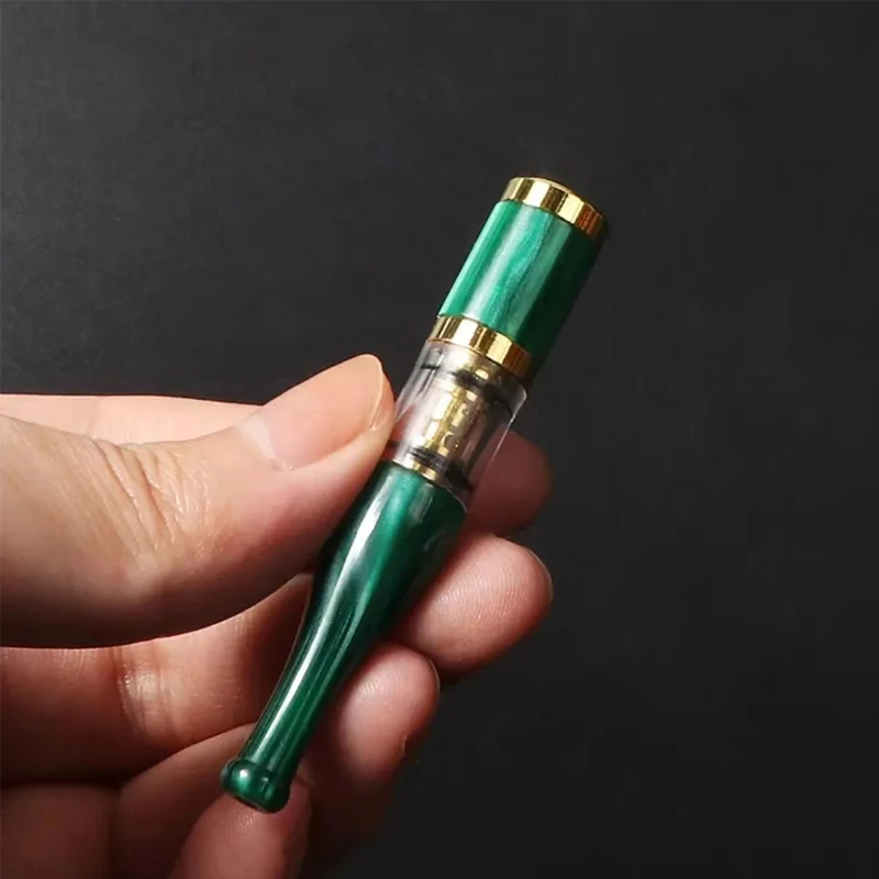 【火舞】烟嘴焦油过滤器 可清洗 仿牛角纹 粗中细支可用 送收纳筒