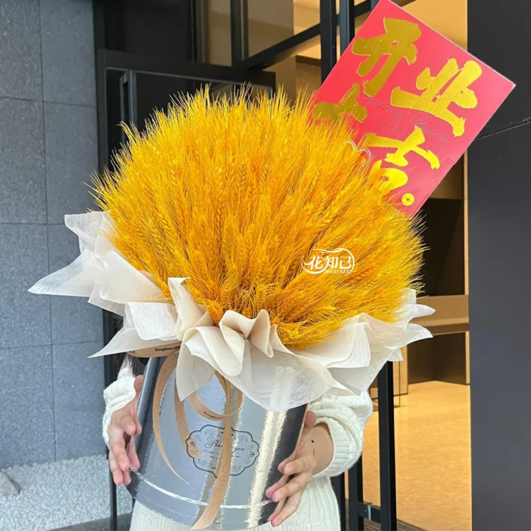 【财源滚滚】大麦大卖抱抱桶/开业花篮（单个）开业大卖全国送朋友开业乔迁礼物鲜花订购同城鲜花速送小时达