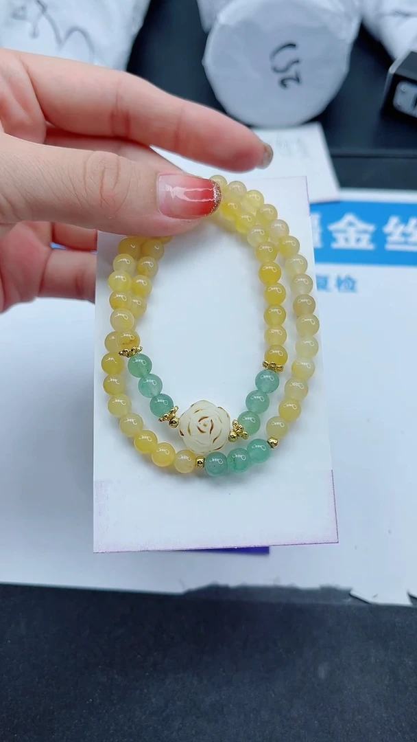 【闪购商品】石英质玉手镯未镶嵌菩提花