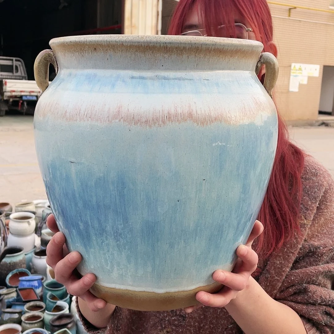 红陶微瑕宜兴紫砂花盆