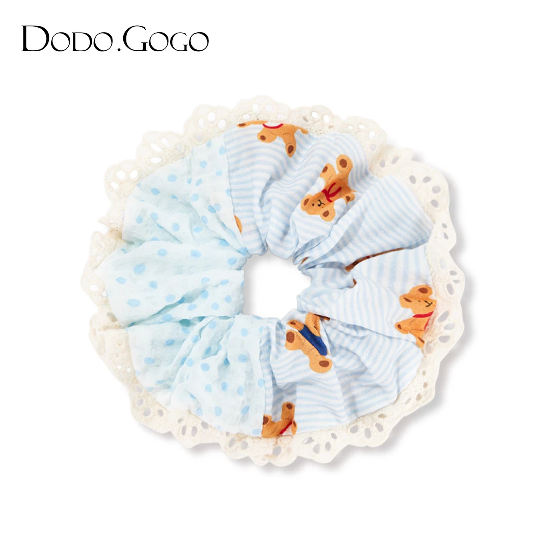 DODOGOGO气质复古法式简约ins超仙网纱森系甜美百搭少女大肠发圈