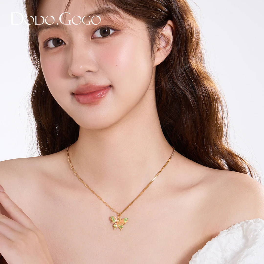 DODOGOGO 合金项链 气质轻奢时尚可爱百搭小众简约甜美精致项链女