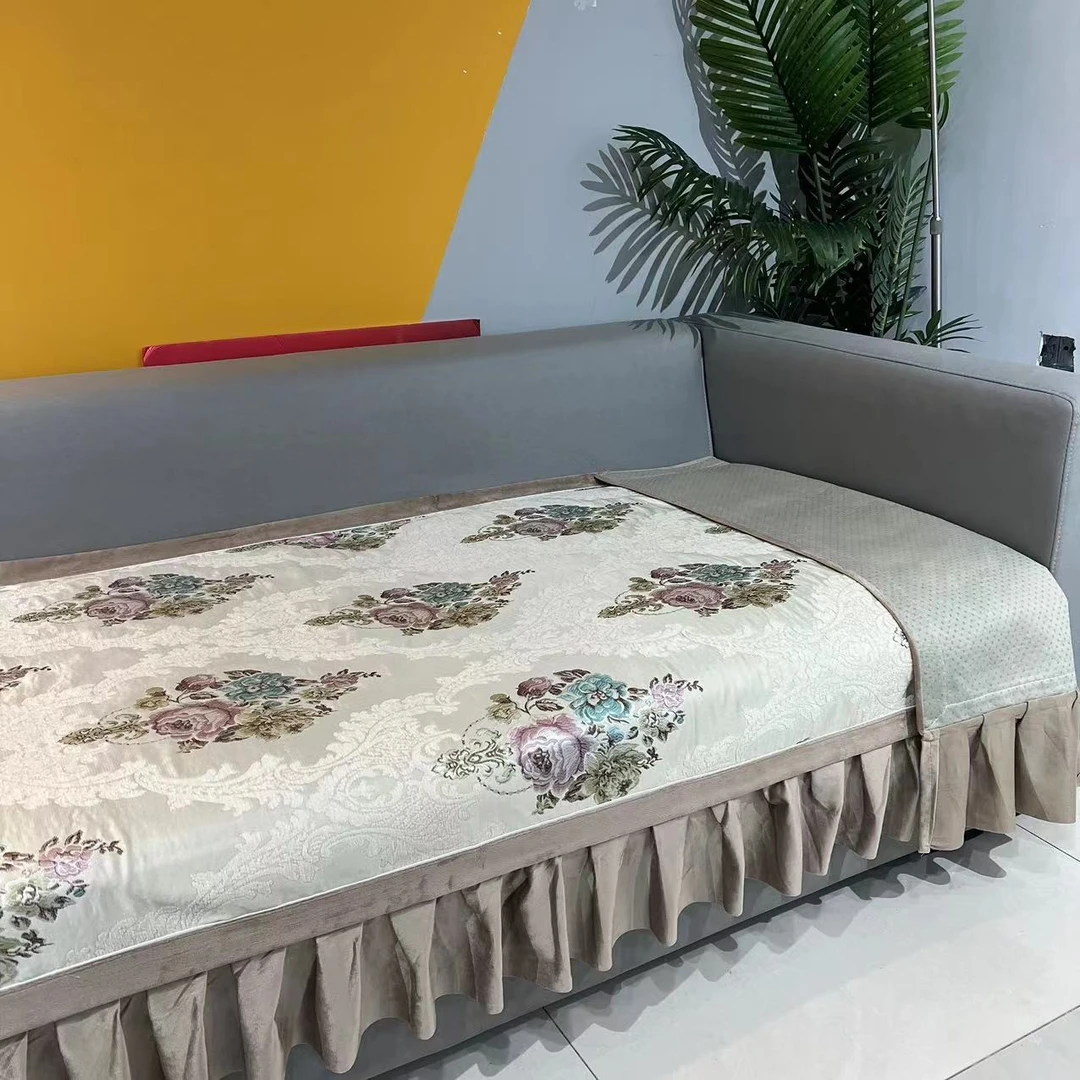 【花开 米】欧式轻奢高档雪尼尔防滑沙发垫 90 180 240三座一贵妃