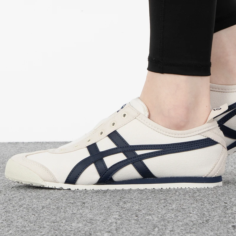 Tiger鬼塚虎帆布鞋男鞋女鞋2024夏新款新款一脚穿休闲鞋 1183A360