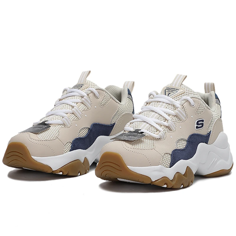 【达人专属】Skechers斯凯奇女鞋熊猫鞋新款透气运动鞋时尚休闲鞋子