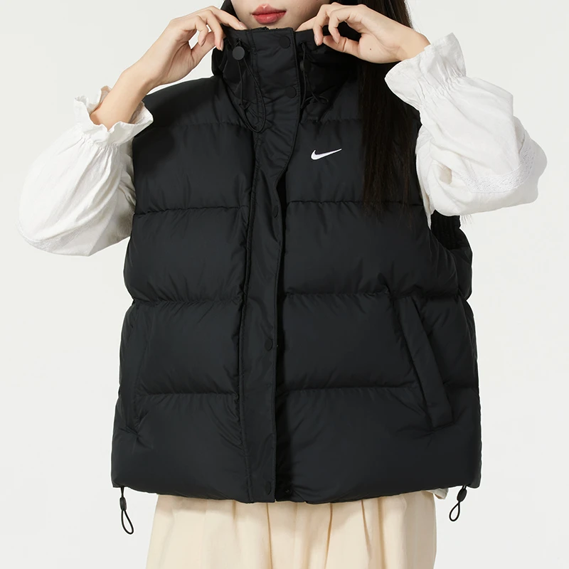 耐克女装上衣2025春季新款运动休闲服防风保暖外套羽绒马甲FZ5933