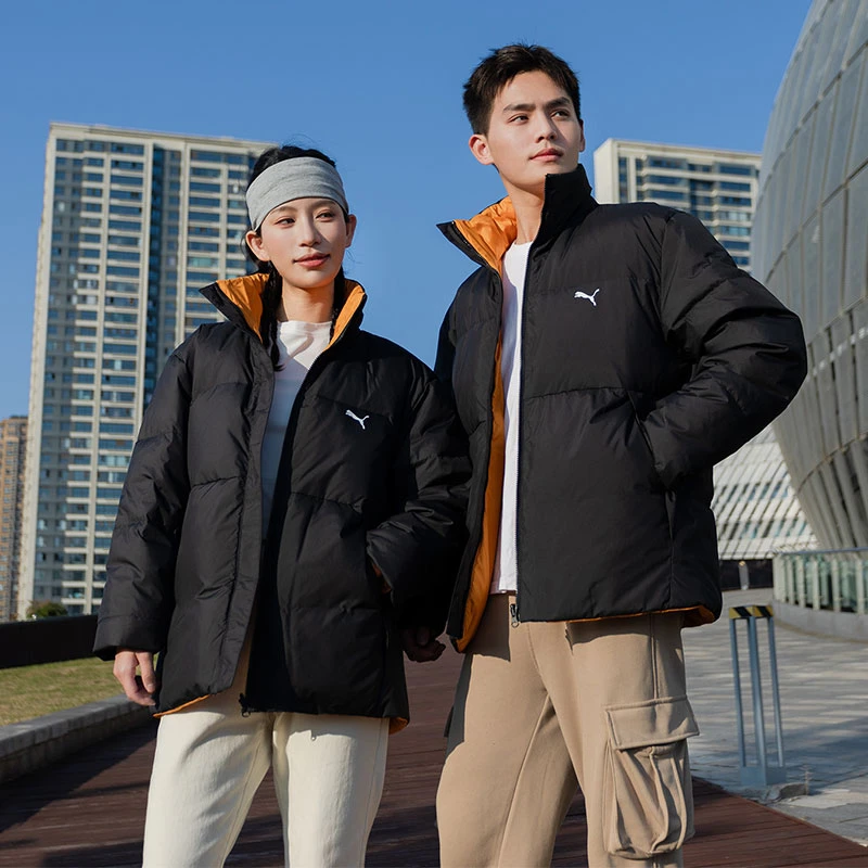 【PUMA授权】彪马羽绒服男冬季新款两面穿立领休闲面包服潮685320