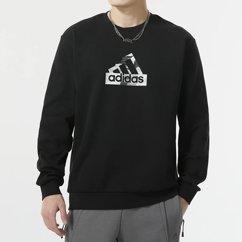 【达人专属】阿迪达斯男卫衣2025新款圆领运动休闲服套头衫IT3961