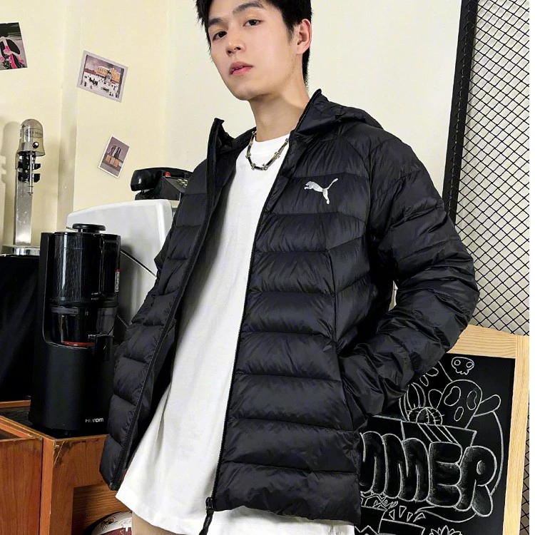 PUMA彪马薄款羽绒服男秋冬新款户外运动服保暖防风棉羽外套672393