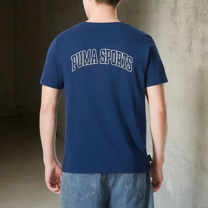 PUMA彪马男装T恤衫2024夏季新款健身户外运动服圆领短袖衫 630353