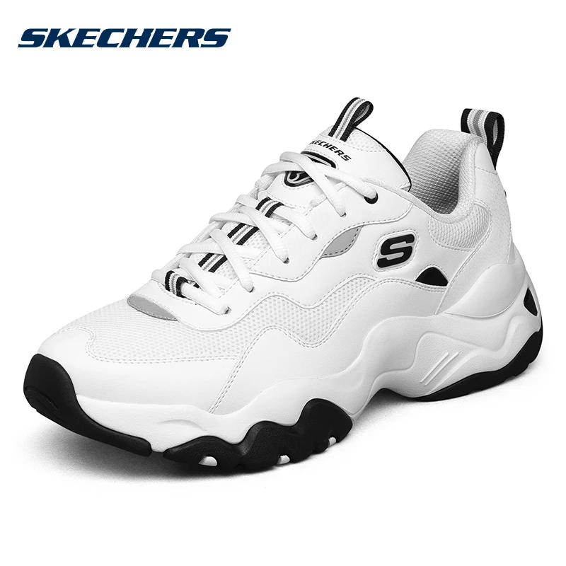 Skechers斯凯奇男鞋休闲鞋2025春季新款健身厚底透气熊猫鞋运动鞋