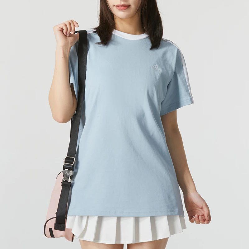 【达人专属】阿迪达斯短袖T恤女装2024夏季新款运动休闲上衣 JI6979