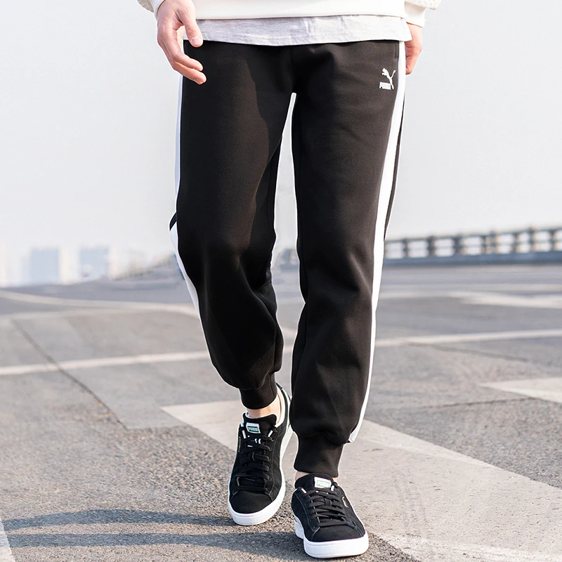 【达人专属】彪马黑色裤子男新款运动裤休闲卫裤跑步长裤潮537168