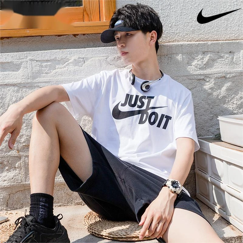 NIKE耐克T恤男子健身运动服休闲宽松跑步上衣透气圆领短袖AR5007