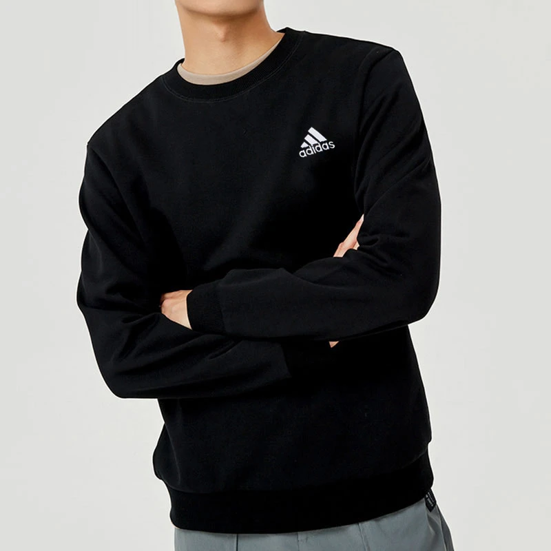 【优选】Adidas阿迪达斯卫衣男2023秋季新款运动圆领套头衫