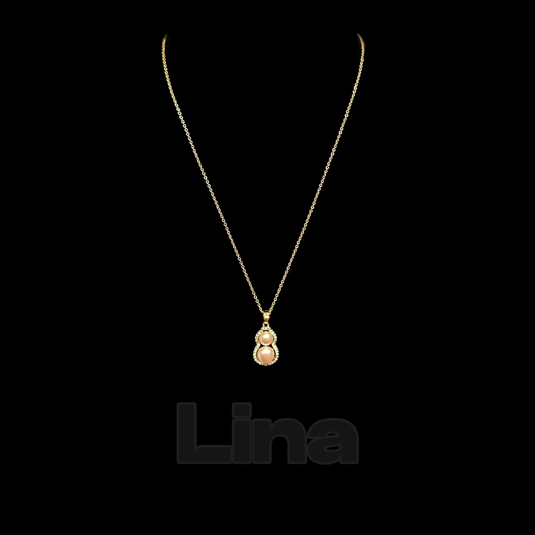 铜合金仿珍珠吊坠 A013｜新中式葫芦吊坠天然珍珠K金