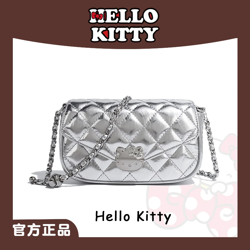 【刘叮当甄选】Hello Kitty 2024新款轻奢时尚女士小香风斜挎单肩包