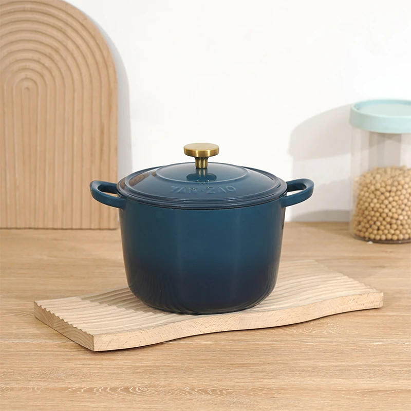 YANZAO/焱造铸铁珐琅锅18口径饭釜